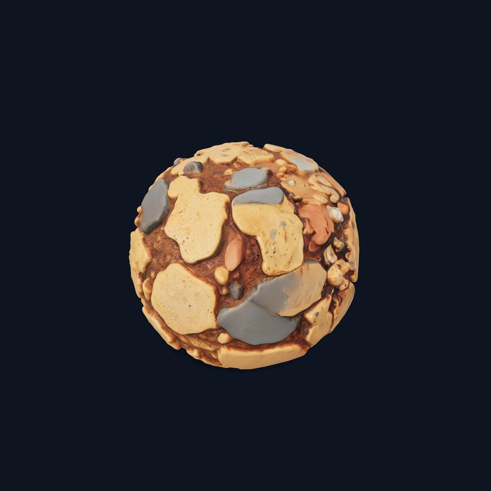 Rustic Stone Terrain model pack